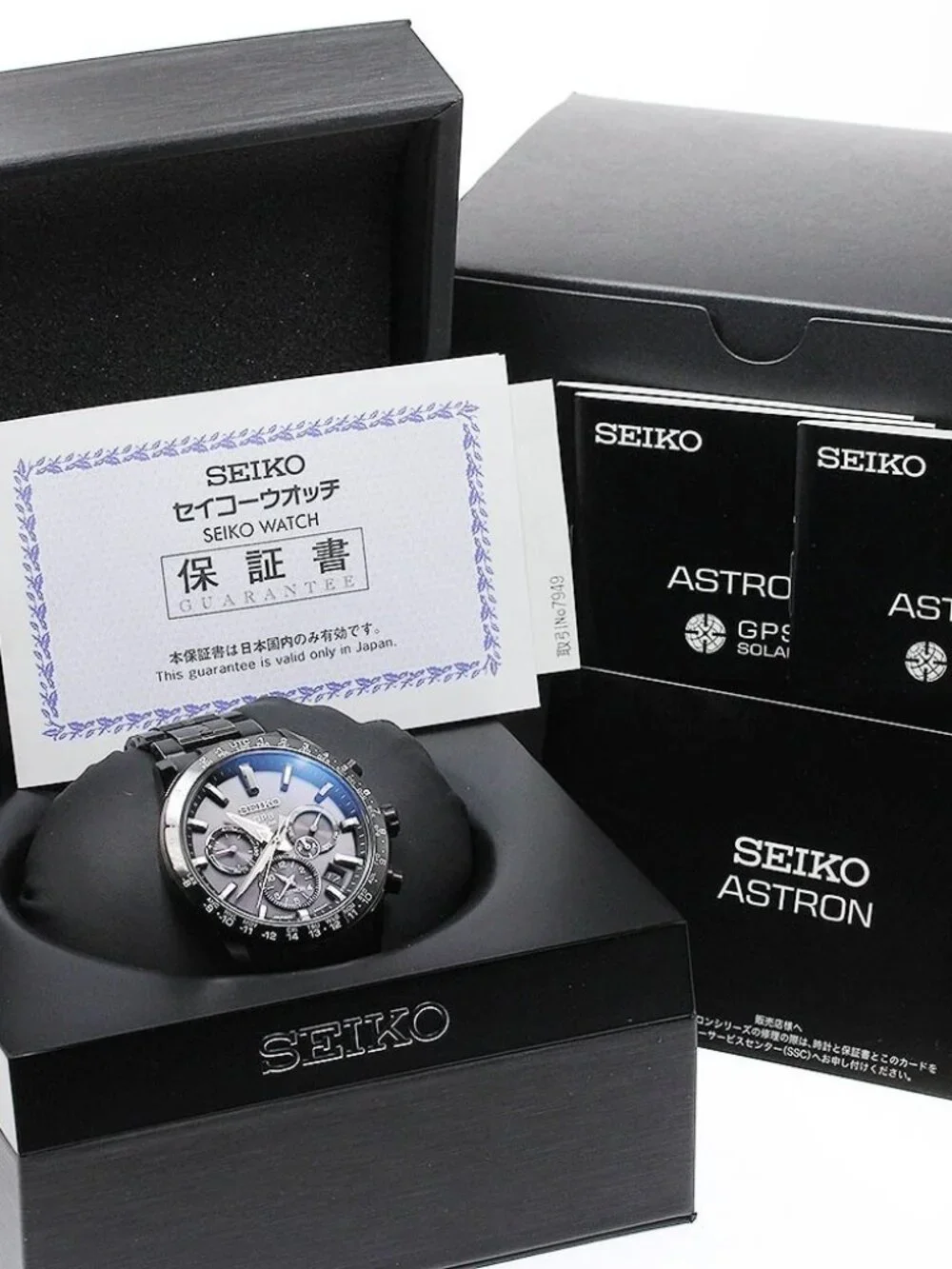 SEIKO Astron SBXC037/5X53-0AB0 GPS black Dial Solar Powered Radio Men's_966749